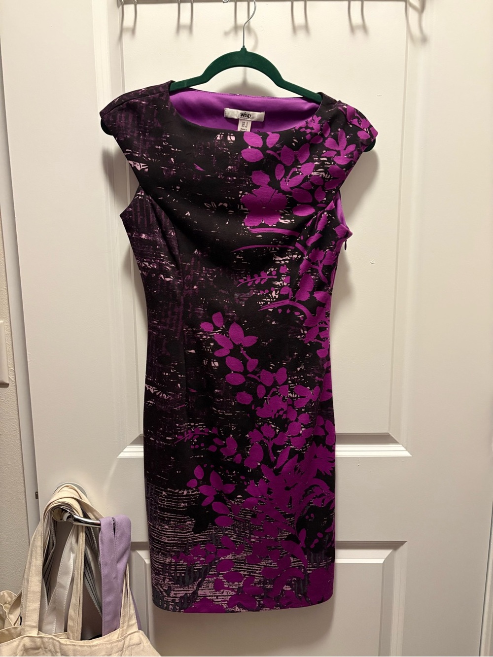 Wisp Purple Floral Sheath Dress